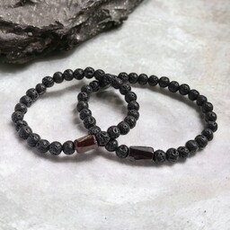 Pakamera KOMPLET dla PARY : granat & lawa