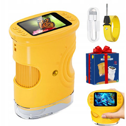 Mikroskop Cyfrowy Dla Dzieci Edukacyjny Zestaw Dziecięcy Led