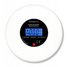 Czujnik Czadu Tlenku Węgla Czujka Dymu Detektor Certyfikowany