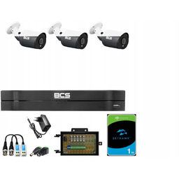 Zestaw Do Monitoringu 3 Kamery Analog BCS-TA15FR4 Dom