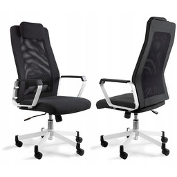 Czarny fotel młodzieżowy obrotowy Fox Unique