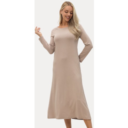 Bambusowa koszula nocna damska VIOLA Beżowy