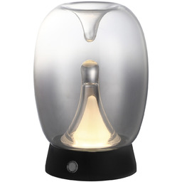 Lampa stołowa szklana dymiona LED 16cm AZ6186