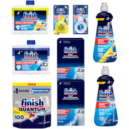 Finish Zestaw do Zmywarki: Quantum Tabletki 100szt, Sól,