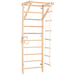 Drewniana drabinka gimnastyczna Rinagym - Domowy zestaw sportowy