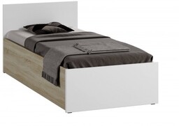 Łóżko DM1 90x200 Białe/boki dąb sonoma