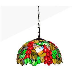 Abruzzo Lampa wisząca Capolavoro ABR-LS-CAPO2 szklany witraż tiffany