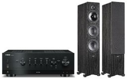 Yamaha R-N800A Czarny, Indiana Line Tesi 661 Ciemny