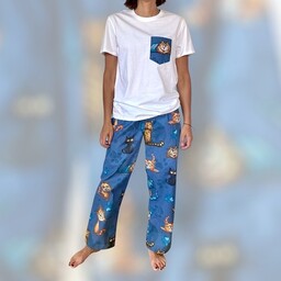 Pakamera Piżama Unisex bawełniana w koty