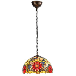 Abruzzo Lampa wisząca szklana Capolavoro ABR-LW-CAPO1 witrażowa kolorowa
