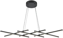 HALO Lampa wisząca czarna geometryczna H27-307cm 40W LED