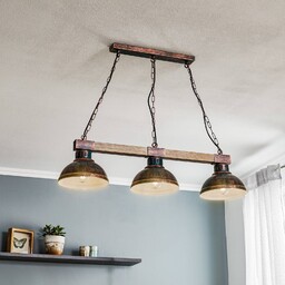 Lampa wisząca Hakon Luminex, możliwość ściemniania, brązowy /
