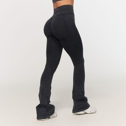 GymBeam Damskie spodnie bezszwowe Fierce Dark Grey XL