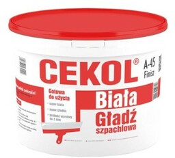 CEKOL Biała gładź szpachlowa A-45 FINISZ 3 kg