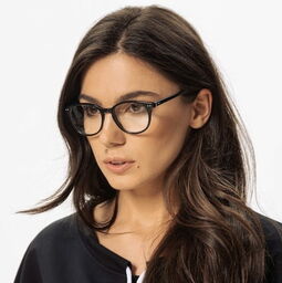 Stylion Okulary oprawki zerówki korekcyjne lenonki czarne STAC-32