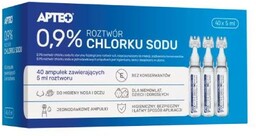 Roztwór Chlorku sodu 0,9%, 40 ampułek po 5