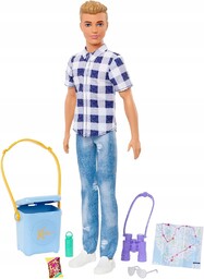 Barbie Lalka Kemping Ken+akcesoria HHR66