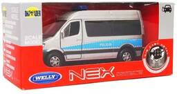 Mercedes Sprinter 1:34 Policja srebrny WELLY