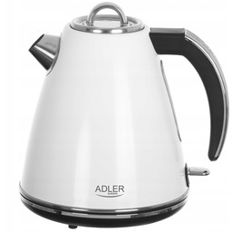 Klasyczny Czajnik Elektryczny Stalowy Biały Adler