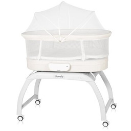 LIONELO Łóżeczko z wagą i funkcją kołyski Coral