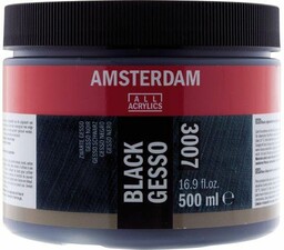 Gesso Czarny Podkład 500Ml Amsterdam Black 3007