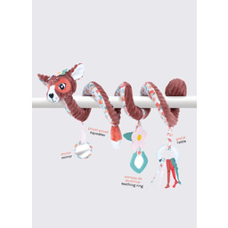 Pluszowa spirala sensoryczna dla niemowląt 35 cm Deglingos