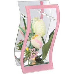 Sztuczny kwiat tulipan z oświetleniem LED w szkle