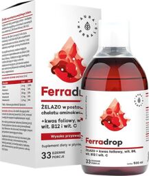 Aura Herbals Ferradrop, żelazo + kwas foliowy +