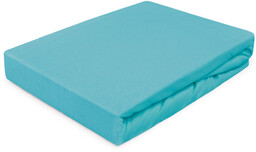 Darymex Prześcieradło jersey z gumką 140x200 010 turkusowe