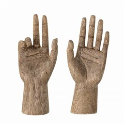 Bloomingville TEIS Dekoracja / Figurka Dłoni z Drewna
