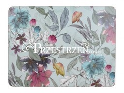 PODKŁADKI KORKOWE NA STÓŁ ŚREDNIE - BUTTERFLY FLORAL