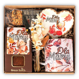 Kosz Prezentowy Na Dzień Matki Kawa Piernik Kubek.