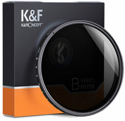 Filtr szary regulowany K&F Concept (ND2-ND400) 58mm