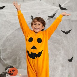 Sinsay - Piżama jednoczęściowa - Pomarańczowy