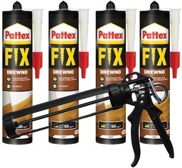 Klej Montażowy Pattex Fix Drewno 400G X4