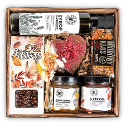 Kosz Prezentowy Dla Mamy Prezent Kawa;Słodycze;Przetwory