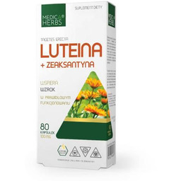 MEDICA HERBS Luteina + Zeaksantyna, 80 kaps.