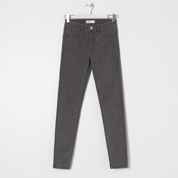 Sinsay - Jeansy skinny mid waist - Szary