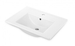 DEANTE Umywalka ceramiczna wpuszczana 60x45cm z miejscem