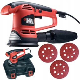 Szlifierka mimośrodowa 480W 125mm walizka akc Black Decker