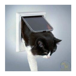 Trixie Drzwi wahadłowe dla kota elektromagnetyczne białe 10