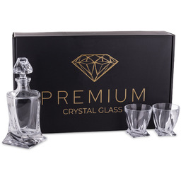 Bohemia Quadro Premium karafka 770ml + szklanki