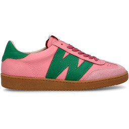 Hiszpańskie sneakersy premium - WONDERS AP-2001 RÓŻOWO-ZIELONE