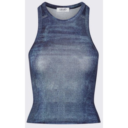 Top damskie liu jo top effetto denim altro