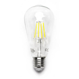 Żarówka Filament LED E27 ST64 4W zimna 6500K
