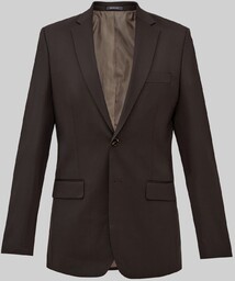 marynarka do zestawu gualdo brąz slim fit