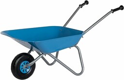 Rolly Toys Taczka dziecięca (kolor niebieski/srebrny, taczka ogrodowa,