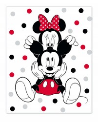 Myszka Minnie Koc polarowy Narzuta Mickey 140 x100
