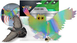 Hologramowa sowa SCARY OWL No Pest . Sylwetka