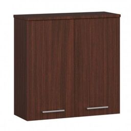 Szafka wisząca, witryna, ELION, 60x23x60 cm, wenge, mat